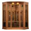 GoldenDesigns MX-M356-01-FS CED Maxxus 3-Person Corner Full Spectrum Near Zero EMF FAR Infrared Sauna (New)