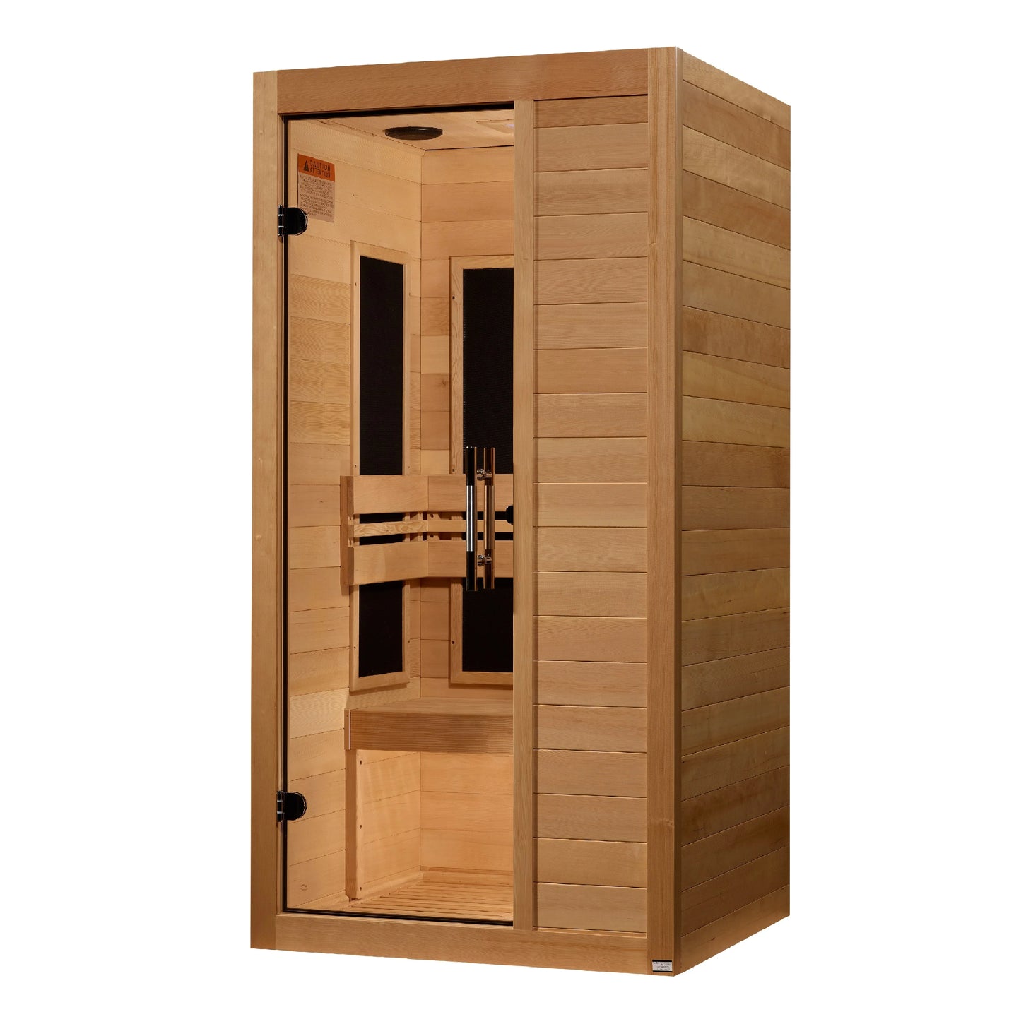 GoldenDesigns S-Line MX-S106-01-ULEMF-Elite Maxxus Ultra Low EMF FAR Infrared Sauna Canadian Hemlock (New)