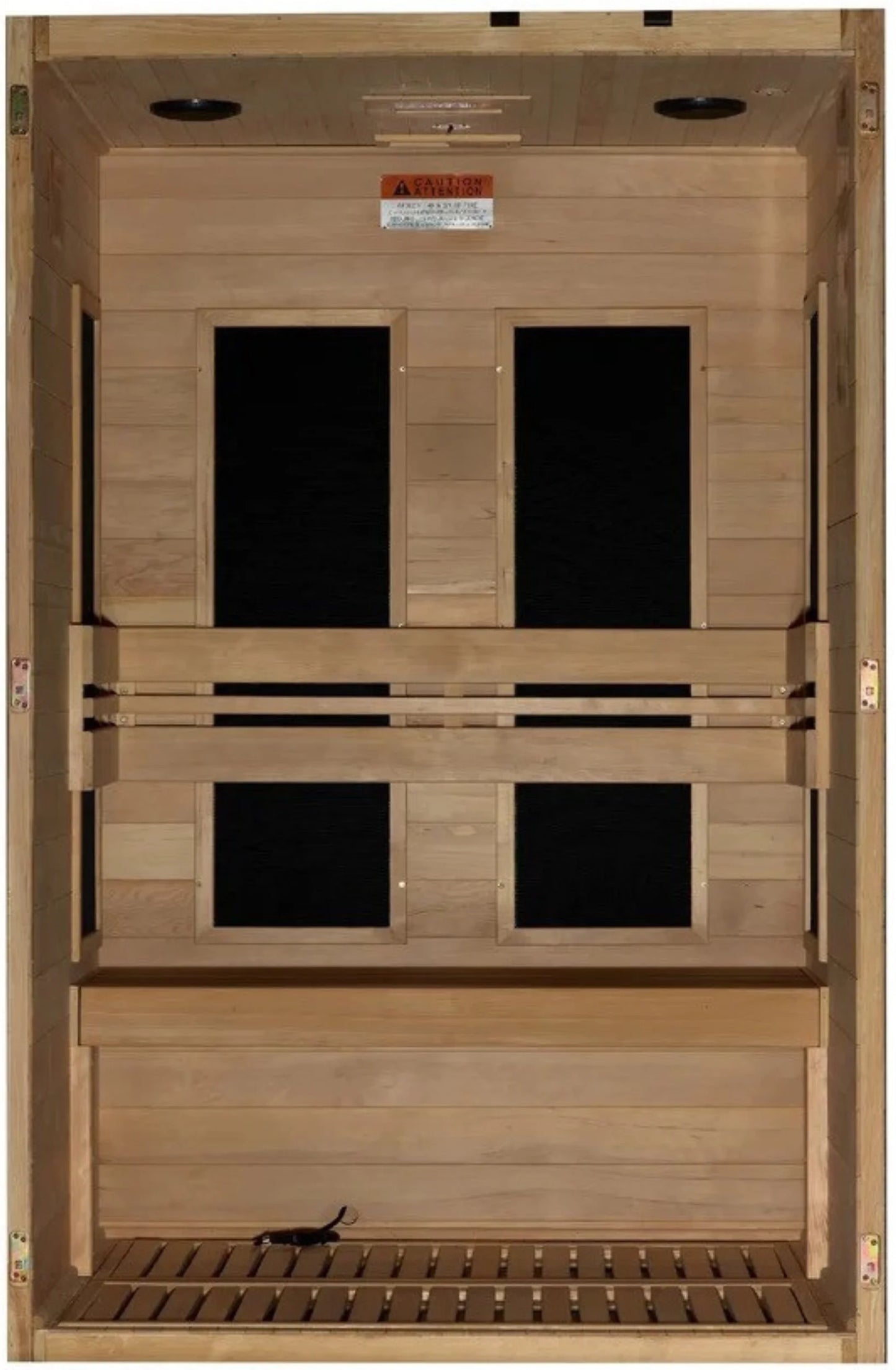 GoldenDesigns S-Line MX-S206-01 Maxxus Low EMF FAR Infrared Sauna