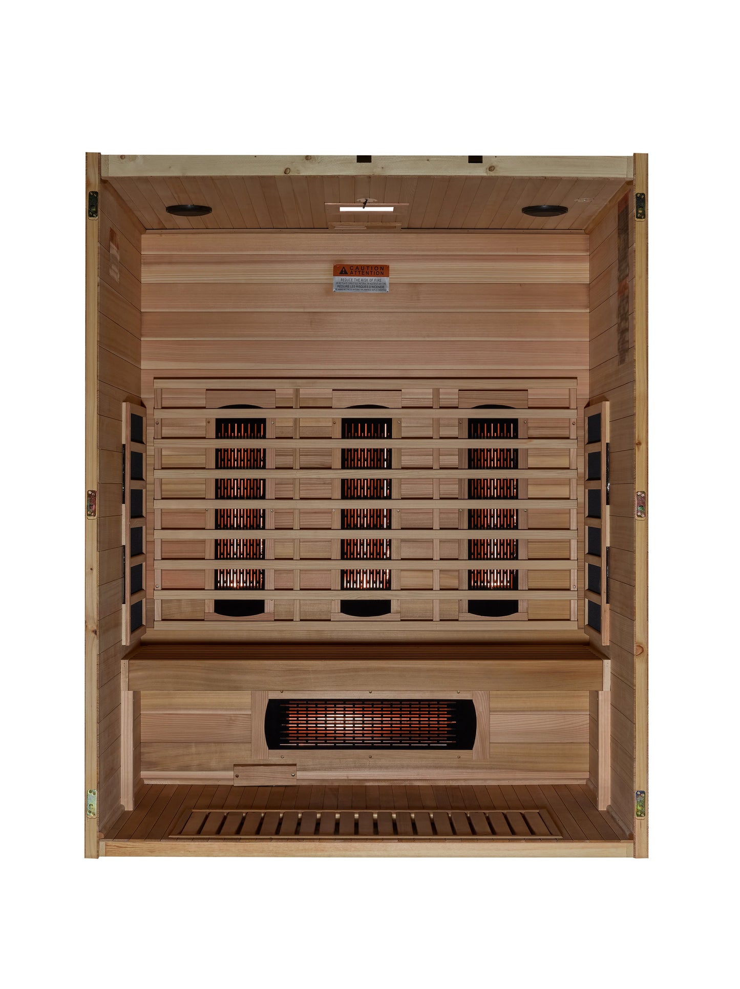 GoldenDesigns S-Line MX-S306-01-FS-PC Maxxus Full Spectrum Infrared Sauna - Pacific Cedar (New)