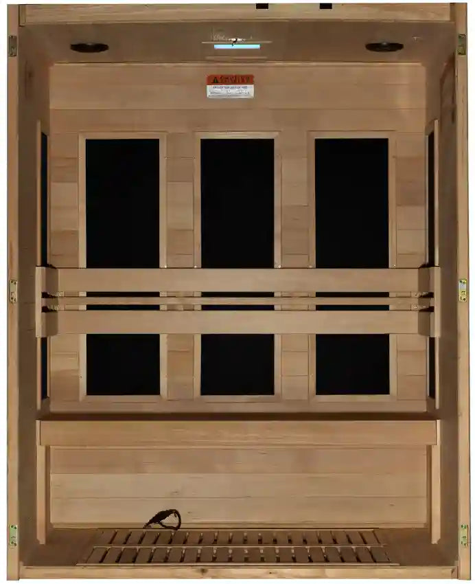 GoldenDesigns DYN-6315-05 Elite Dynamic "Toscana" 3 Person Ultra Low EMF FAR IR Sauna (New) Image 6
