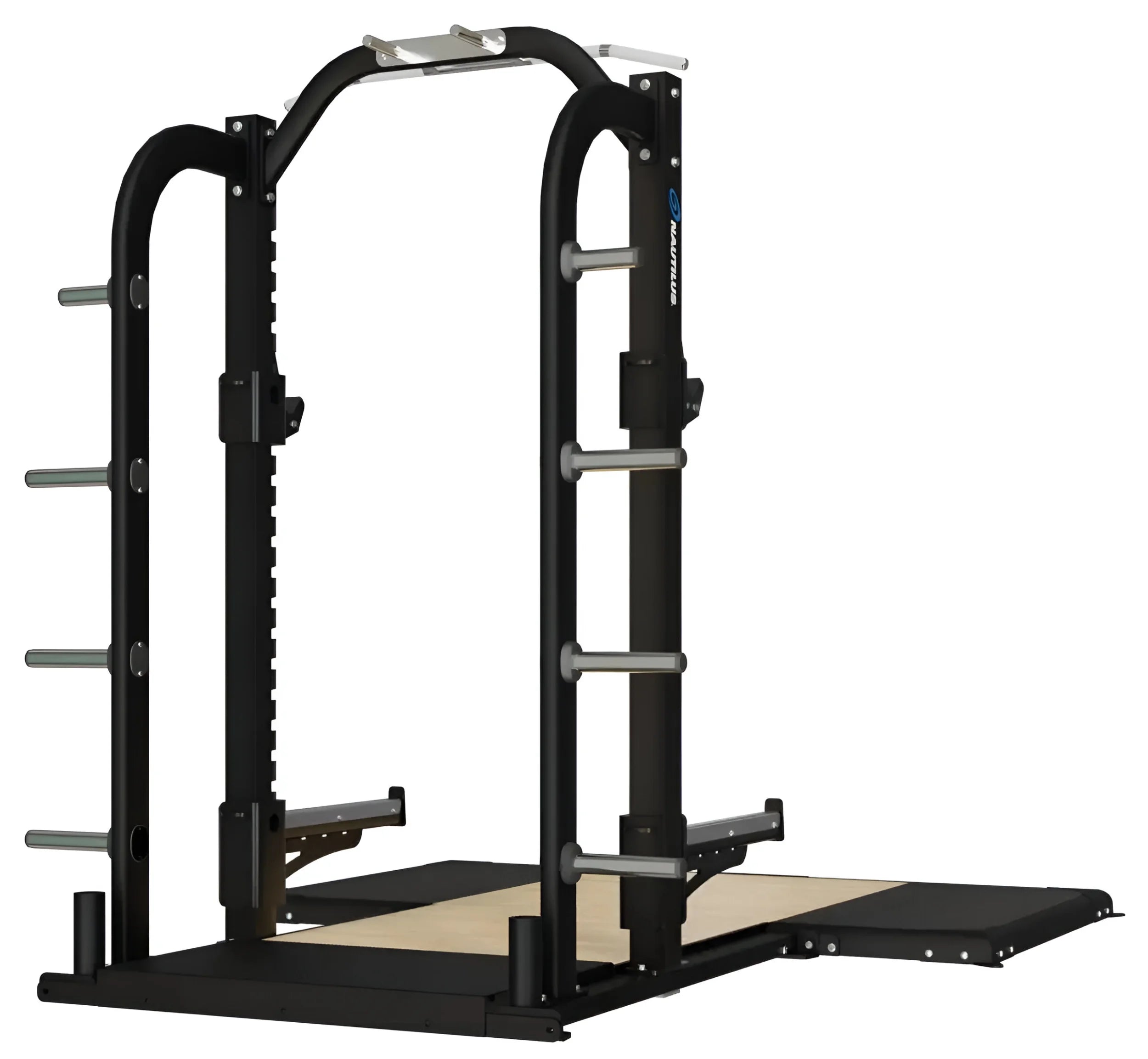Nautilus Half Rack w/SVA Platform Bamboo II - Angled View