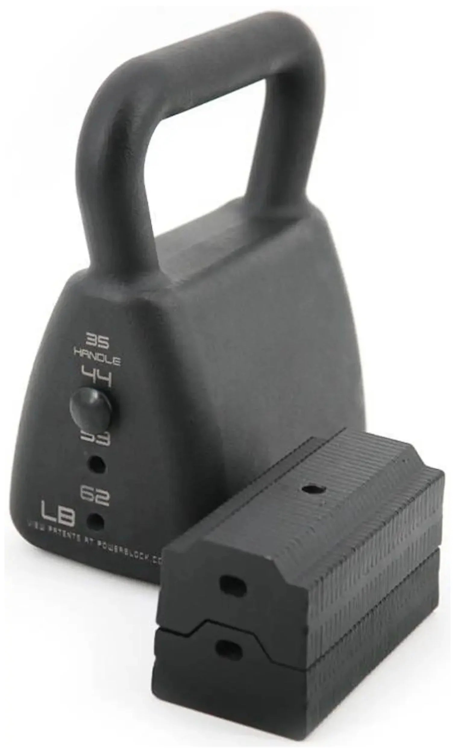 Heavy Adjustable Kettlebell PowerBlock - Angled VIew
