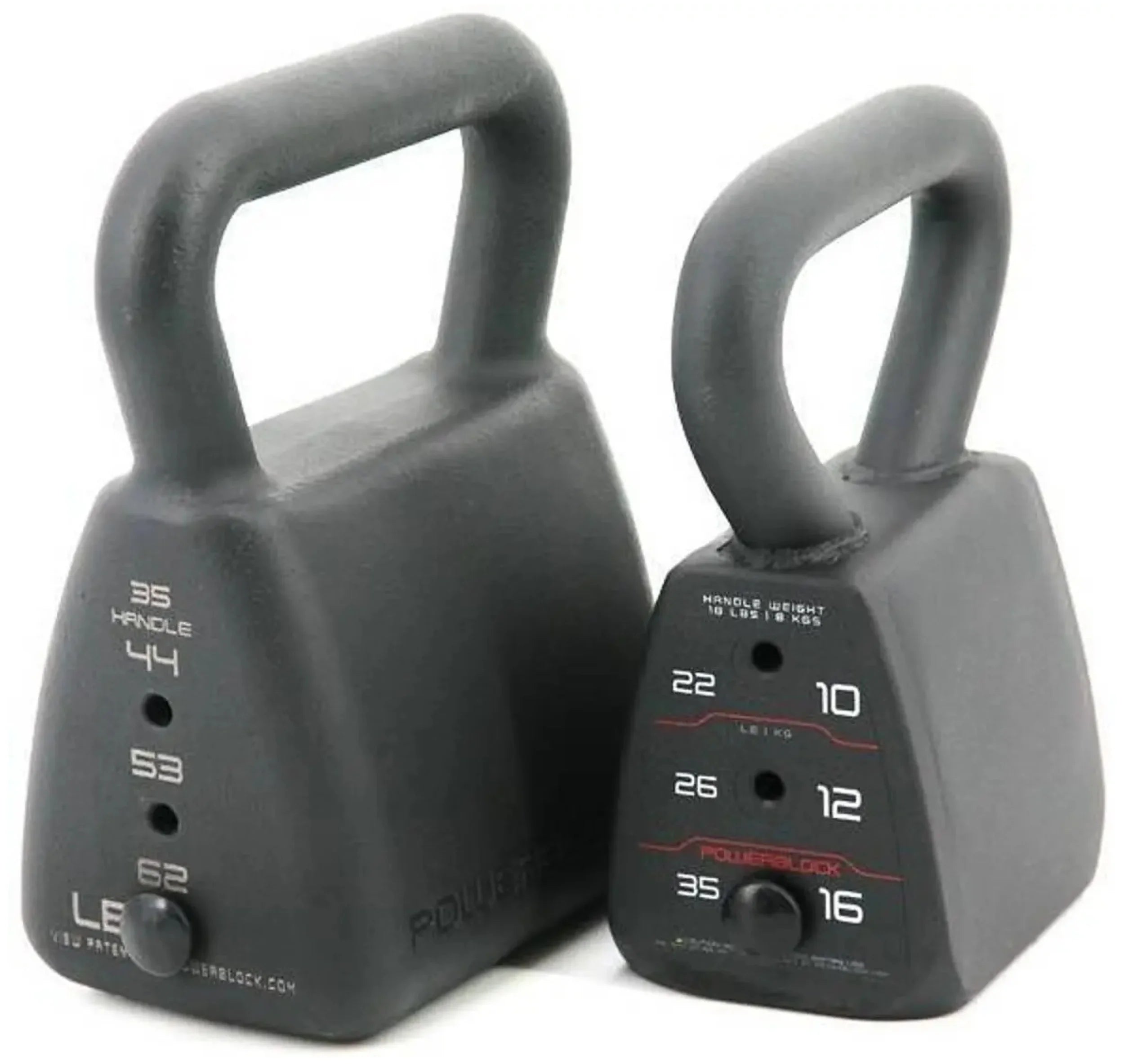 Heavy Adjustable Kettlebell PowerBlock - Angled VIew