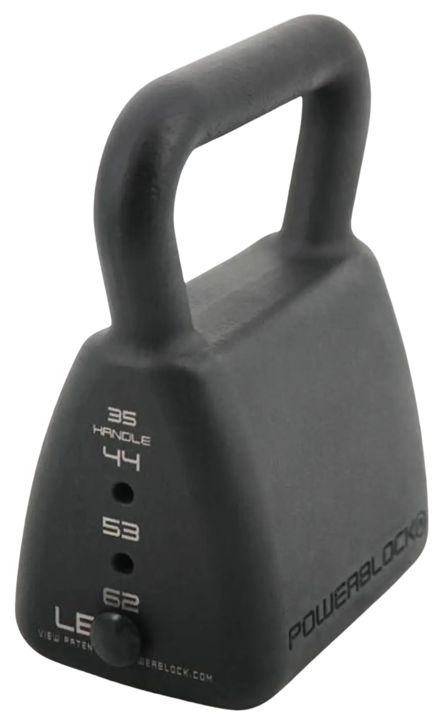 Heavy Adjustable Kettlebell PowerBlock - Angled VIew