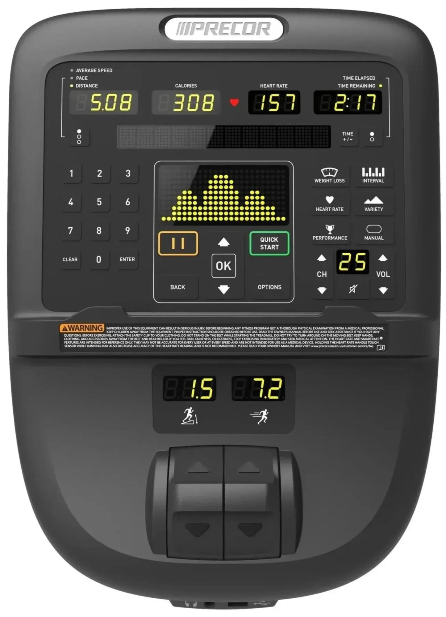 Precor AMT 835 with Open Stride w/P31 Console (Remanufactured)