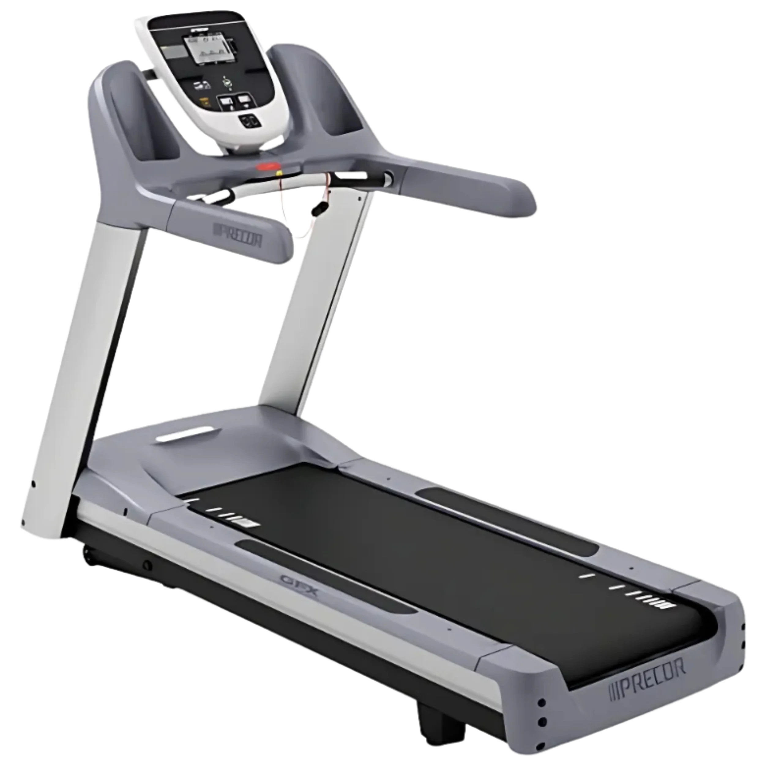 Precor TRM 823 Treadmill w/ P20 Console - Angled View