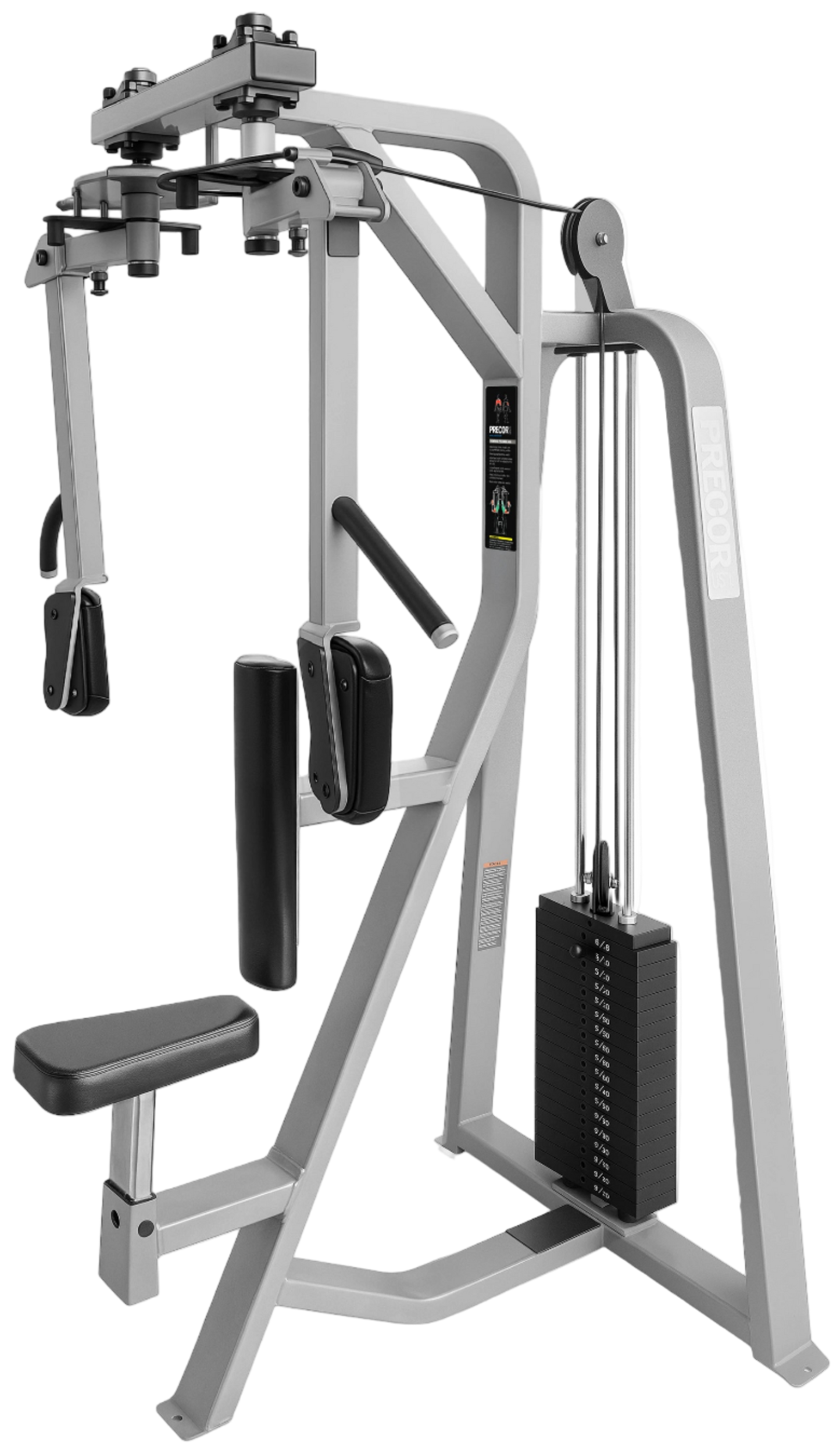 Precor Icarian Vertical Pec Deck 405 (Remanufactured) - Angled View