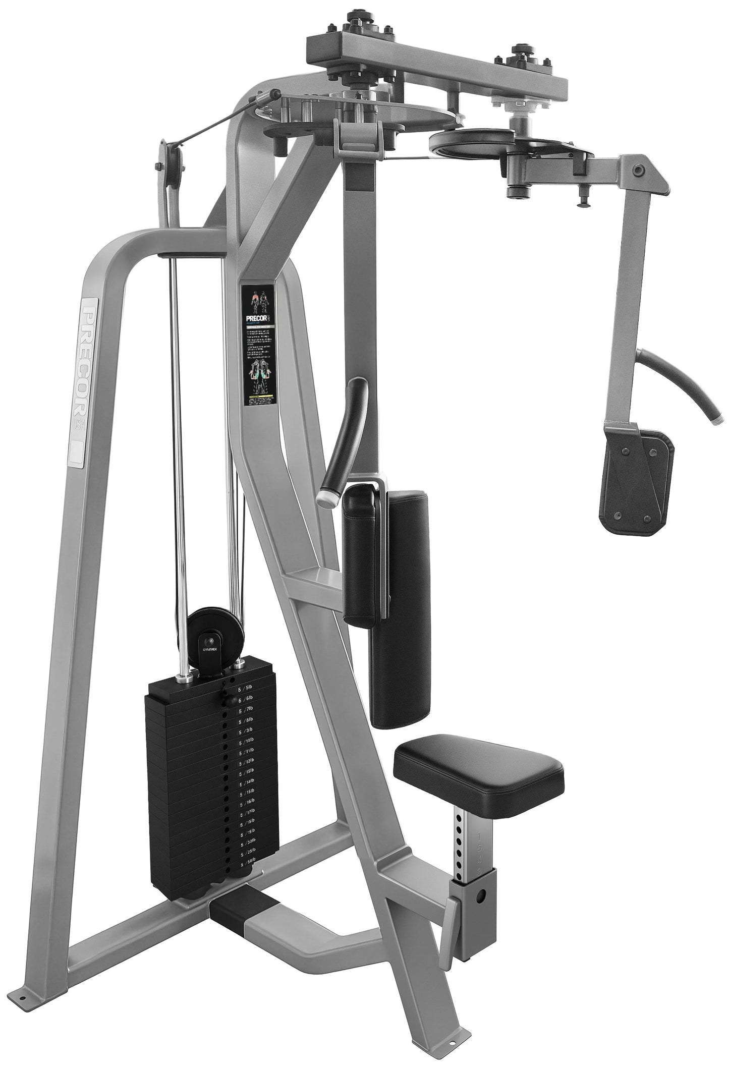 Precor Icarian Vertical Pec Deck 405 (Remanufactured) - Side View