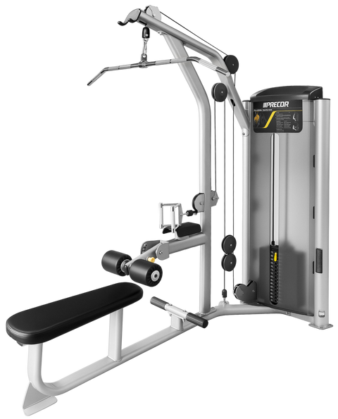 Precor Vitality S Line Dual Pulldown / Seated Row (Remanufactured) - Angled View