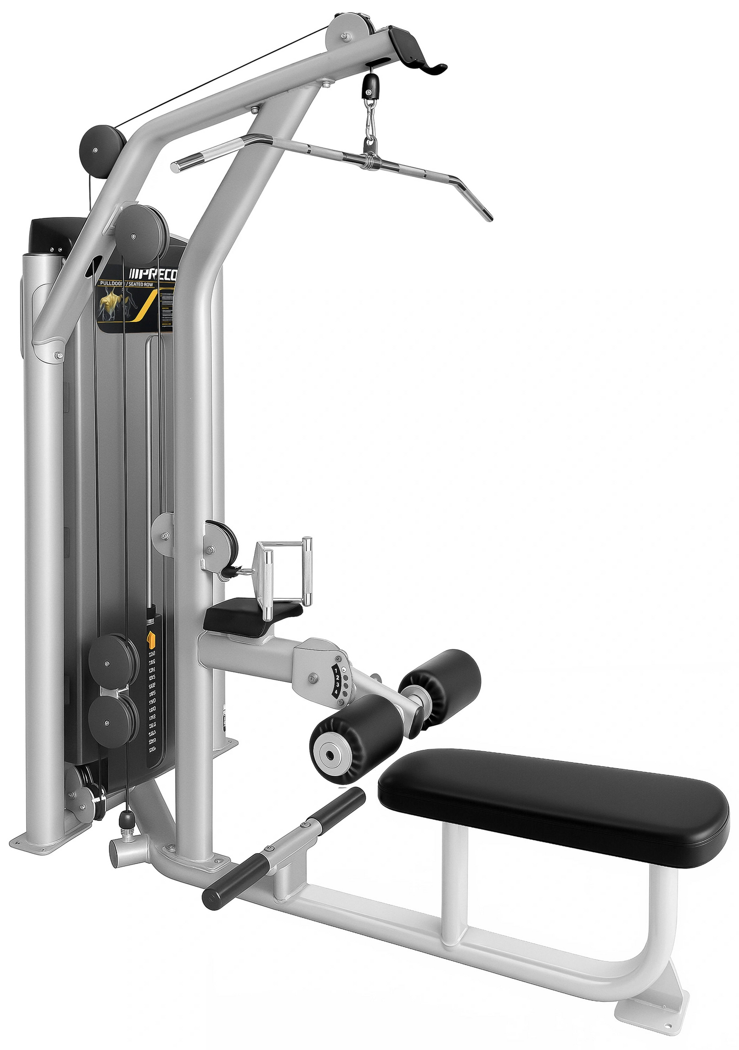 Precor Vitality S Line Dual Pulldown / Seated Row (Remanufactured) - Angled View Right