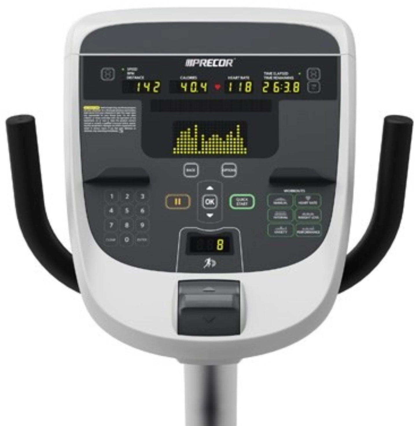 Precor RBK 835 Recumbent Bike w/p30 Console (Remanufactured)