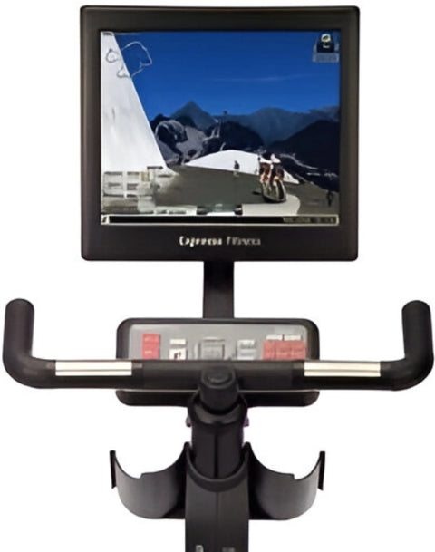 Expresso Fitness S2u Upright Exercise Bike (Remanufactured) - Close Up Console View