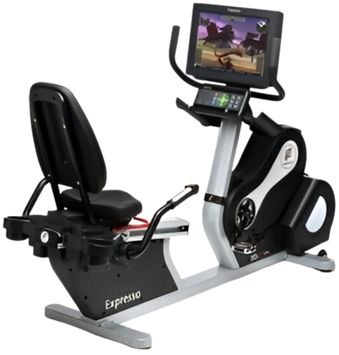 Expresso Fitness S3r Recumbent Exercise Bike (Remanufactured) - Angled View