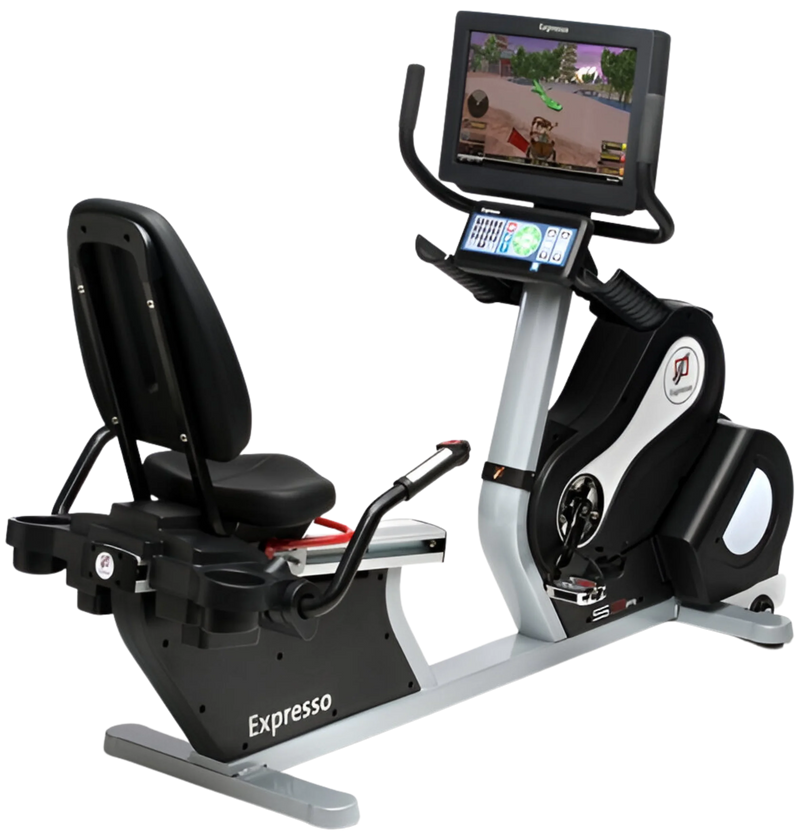 Expresso S3R NOVO Recumbent Exercise Bike (Remanufactured) - Angled View