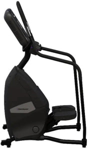 8 Series Freeclimber w/16" Embedded Display - Black Stairmaster - Angled View