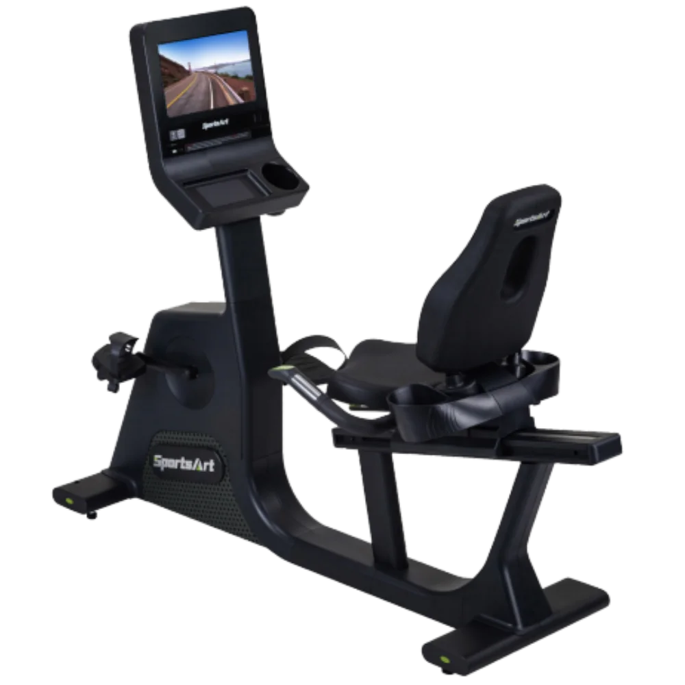 SportsArt C574R-13 Elite Senza Recumbent Cycle - Angled View