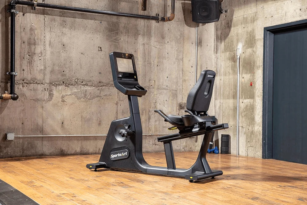 SportsArt C574R-13 Elite Senza Recumbent Cycle - Angled View