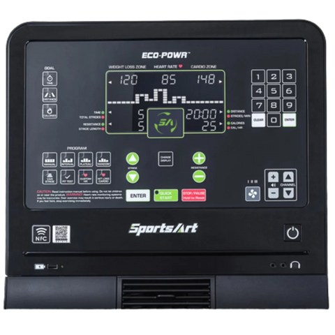 SportsArt E876 Status Eco-Natural Elliptical (New)