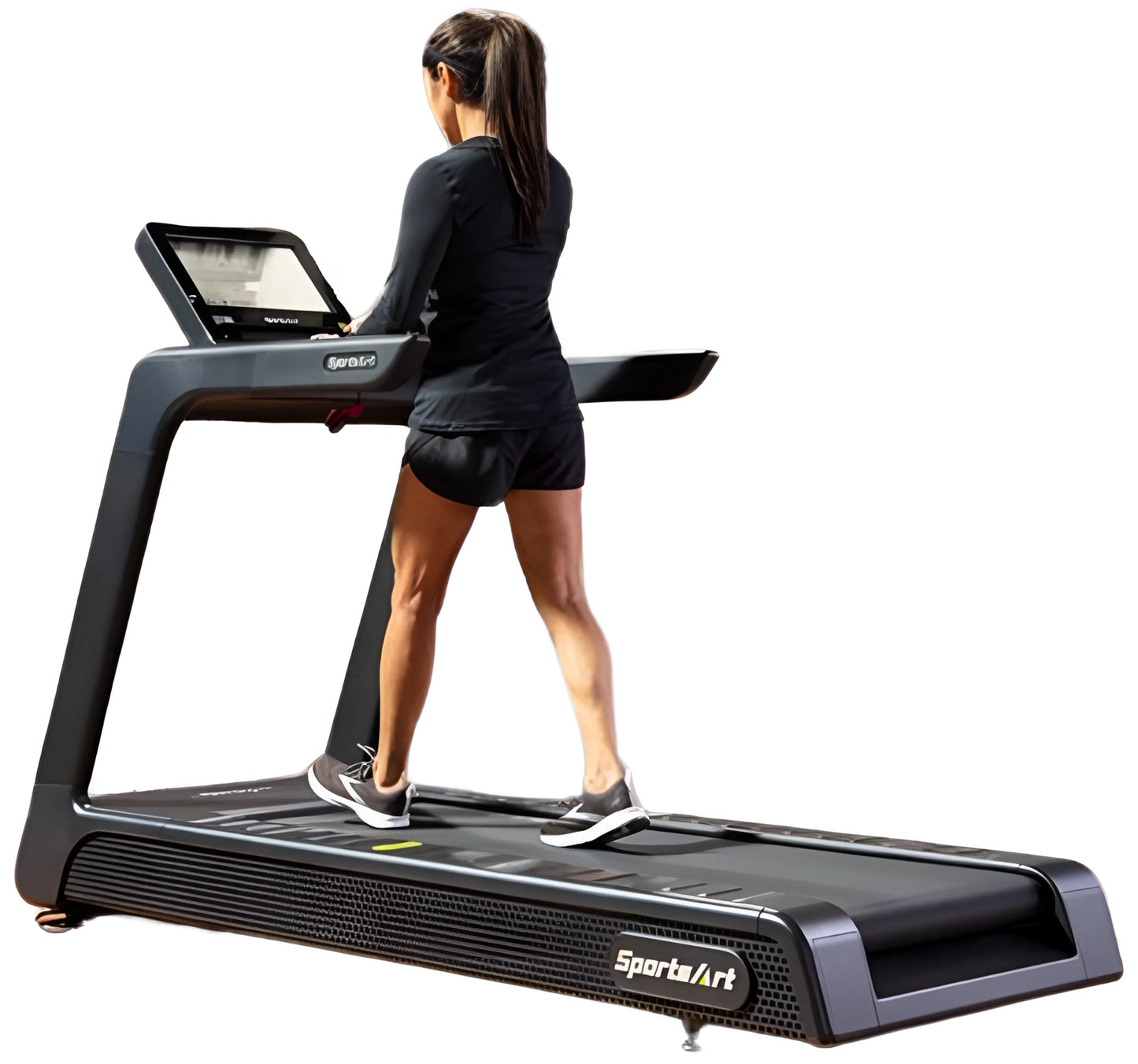 SportsArt T674L-16 SENZA Elite Treadmill - Angled Training View