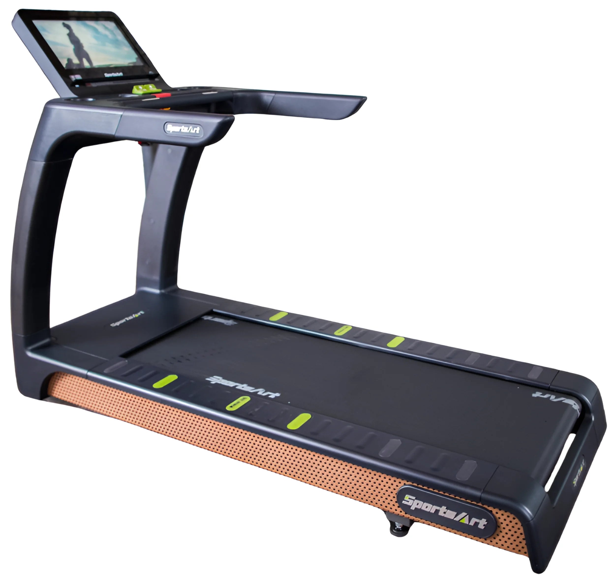 SportsArt T676-19 Senza Status Treadmill - Angled View