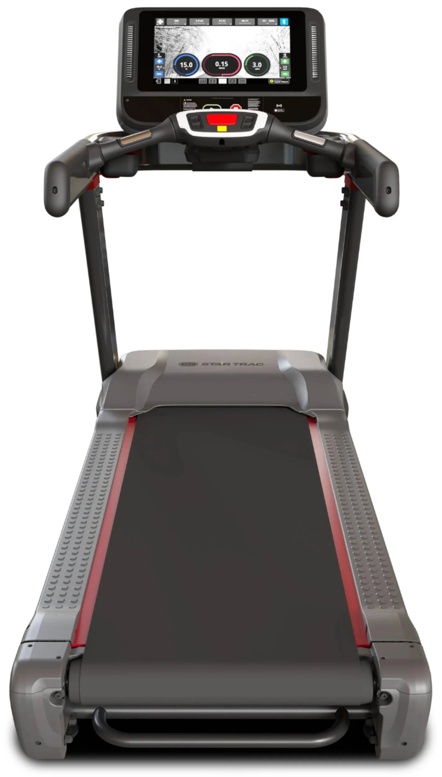 Star Trac 10 Series Freerunner Treadmill w/20" Embedded Display - Back View