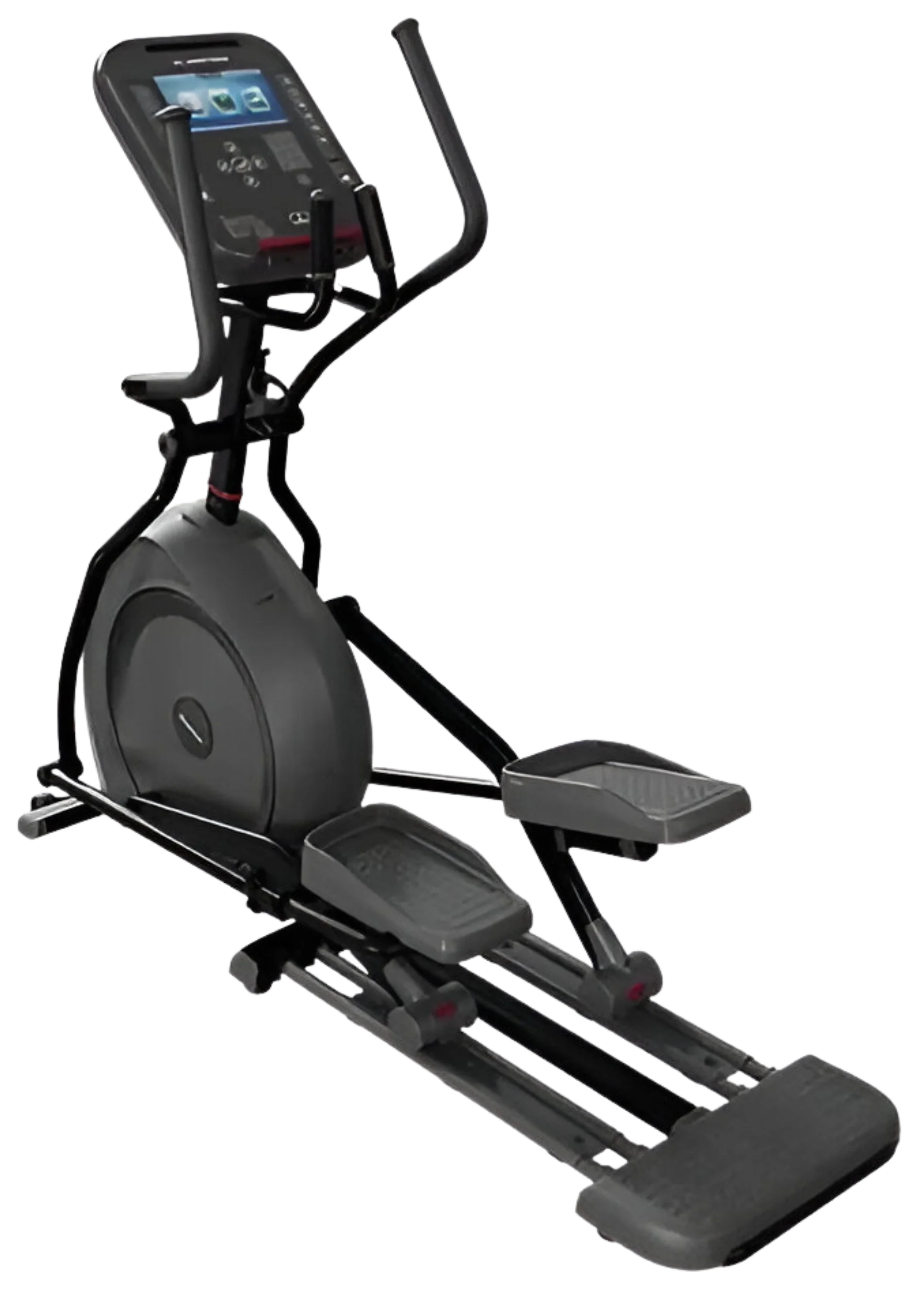 Star Trac 4 Series Cross Trainer w/10" LCD - Black - Angled View