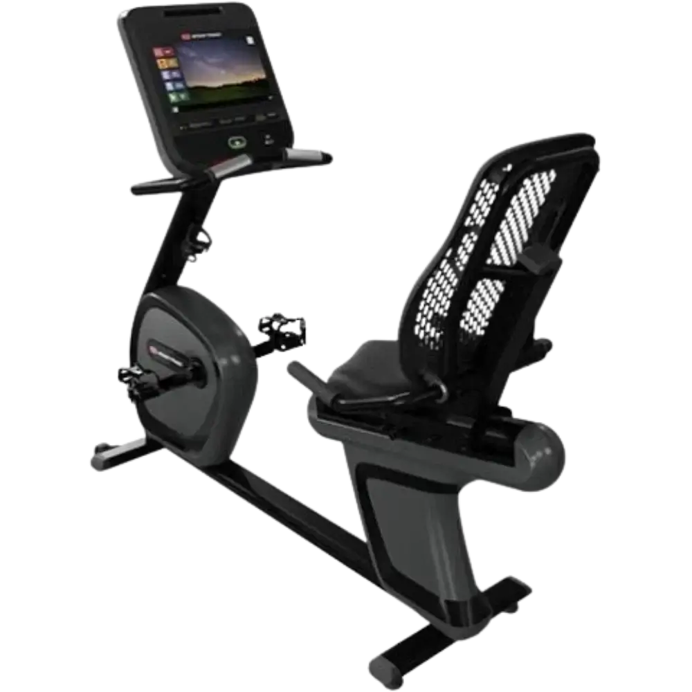 Star Trac 4 Series Recumbent Bike w/15" Embedded Display - Black (New)