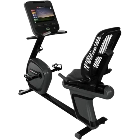 Star Trac 4 Series Recumbent Bike w/15" Embedded Display - Black (New)