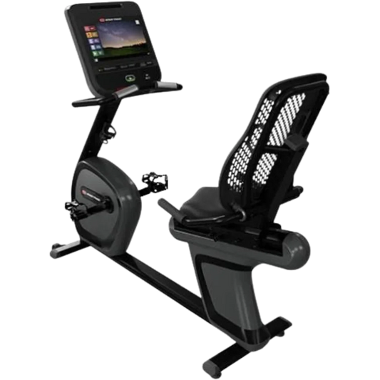 Star Trac 4 Series Recumbent Bike w/15" Embedded Display - Black (New)