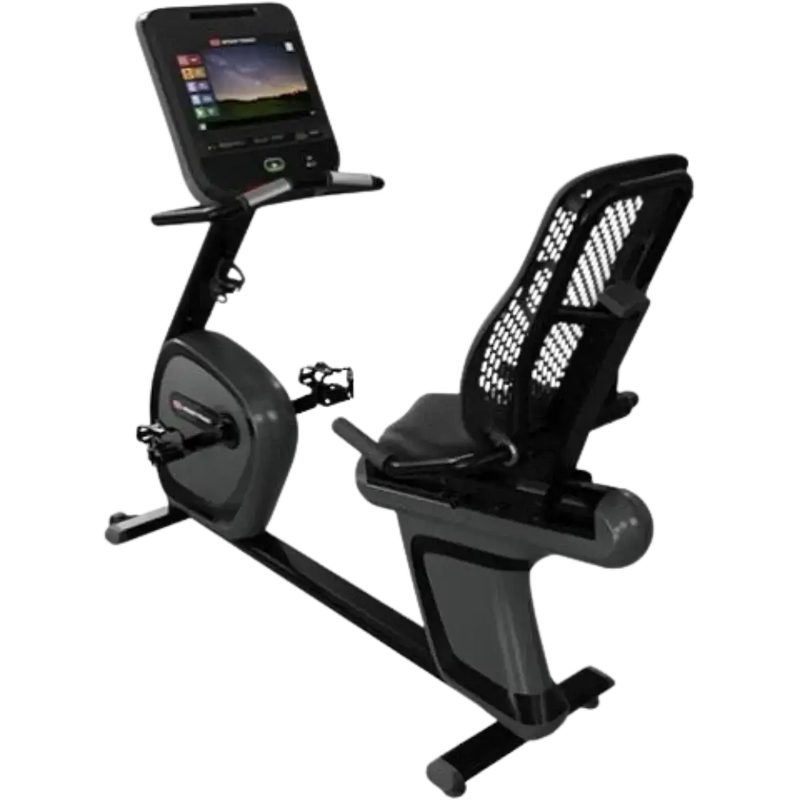 Star Trac 4 Series Recumbent Bike w/15" Embedded Display - Black (New)