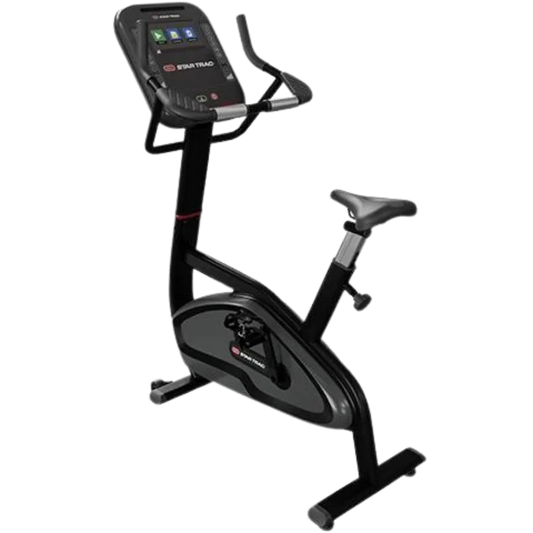 Star Trac 4 Series Upright Bike w/10" Touch Display - Black (New)