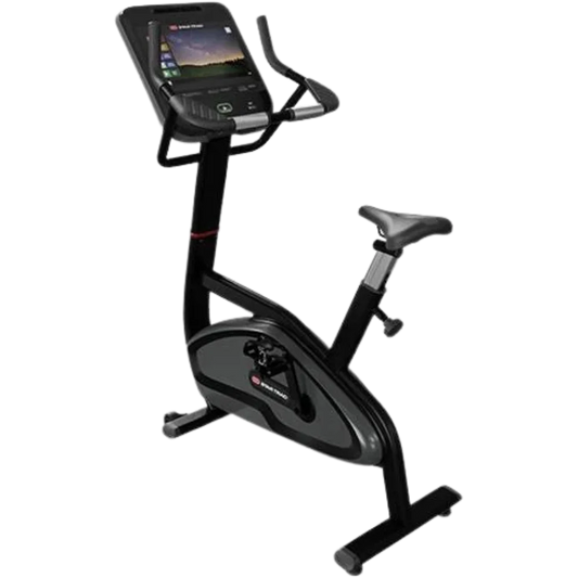 Star Trac 4 Series Upright Bike w/15" Embedded Display - Black (New)