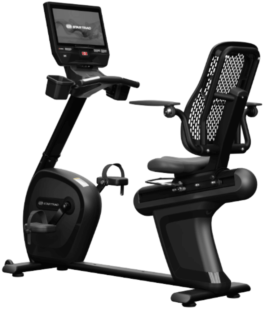 Star Trac 8 Series Recumbent Bike w/16" Touch Display - Black (New)