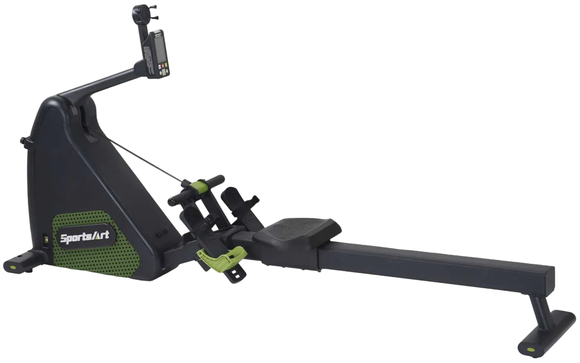 SportsArt G260 Status Eco-Powr Rower - Angled side view