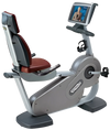 Technogym Excite 700e Recumbent Exercise Bike w/TV (Remanufactured) Image