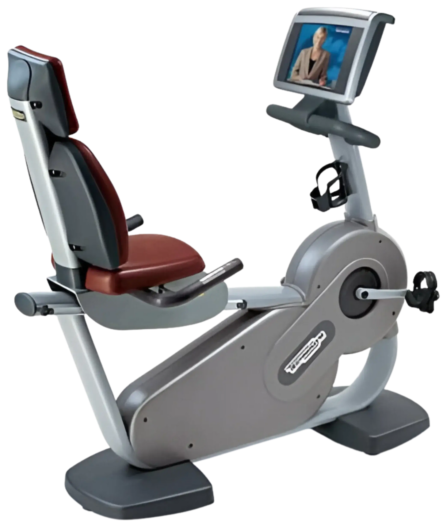 Technogym Excite 700e Recumbent Exercise Bike w/TV (Remanufactured) Image