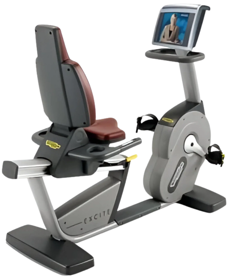 Technogym 700e Recumbent Recline Bike w/TV (Remanufactured) Image