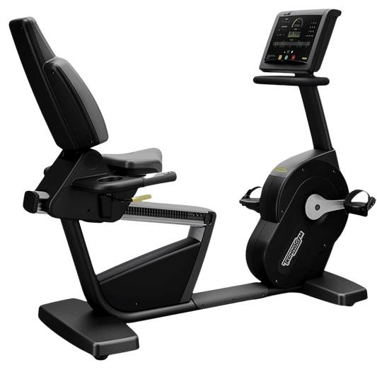 Technogym Recline Excite 700 SP Recumbent Exercise Bike (Remanufactured) - Side View