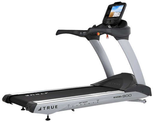 True Fitness TE900 Treadmill w/Envision 16" Touchscreen Console - Angled View