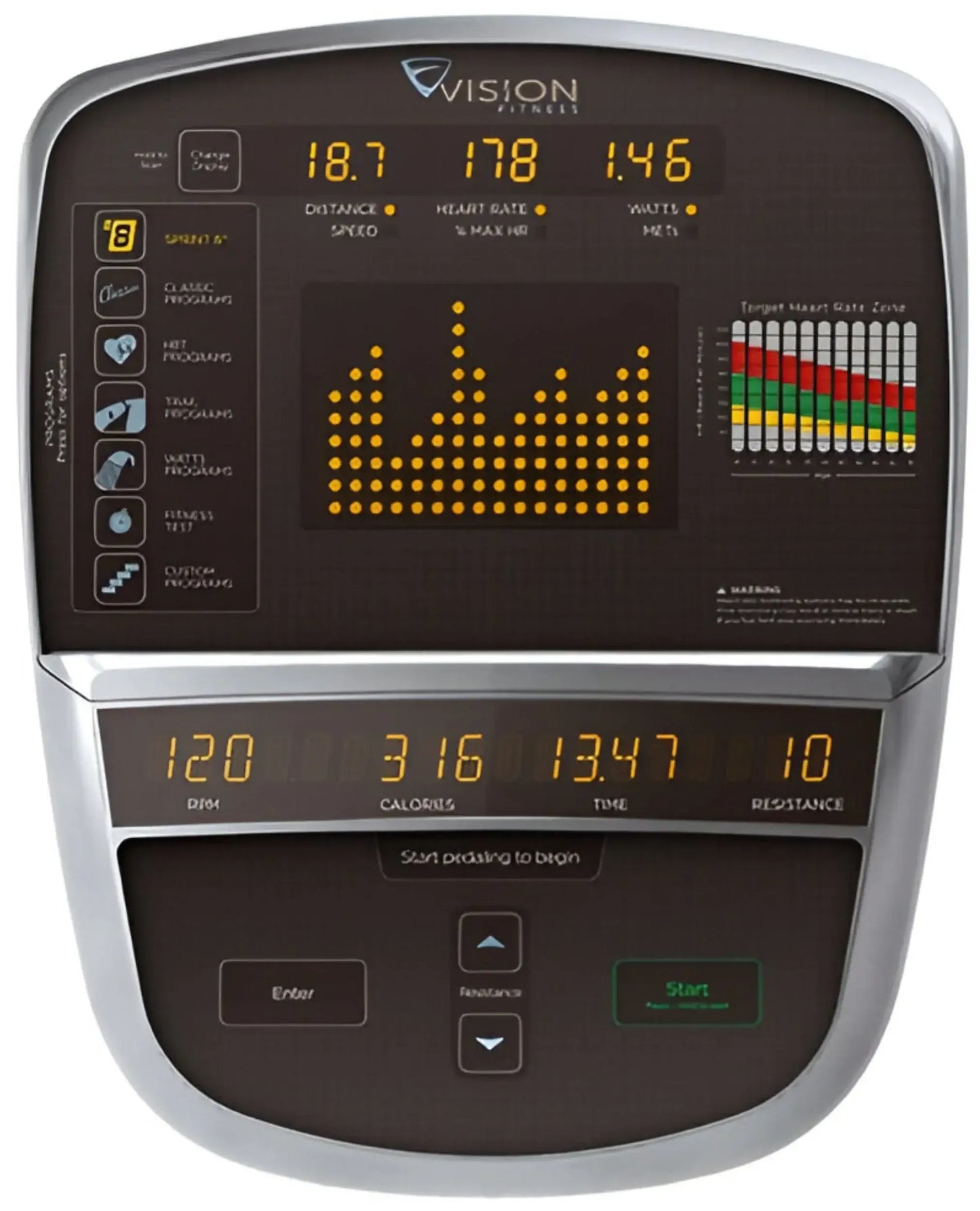 Vision Fitness R70 Recumbent Bike (Remanufactured) Image 2