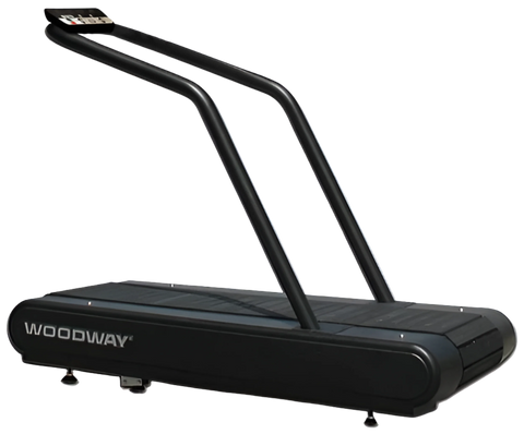 Woodway Mercury Treadmill (Rectangular Console) - Angled View