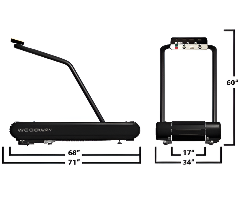 Woodway Mercury Treadmill (Rectangular Console) (Remanufactured)