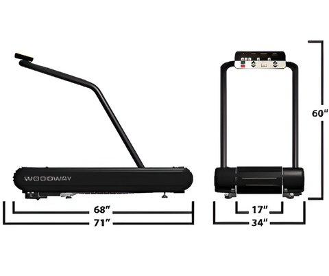 Woodway Mercury Treadmill (Rectangular Console) (Remanufactured)