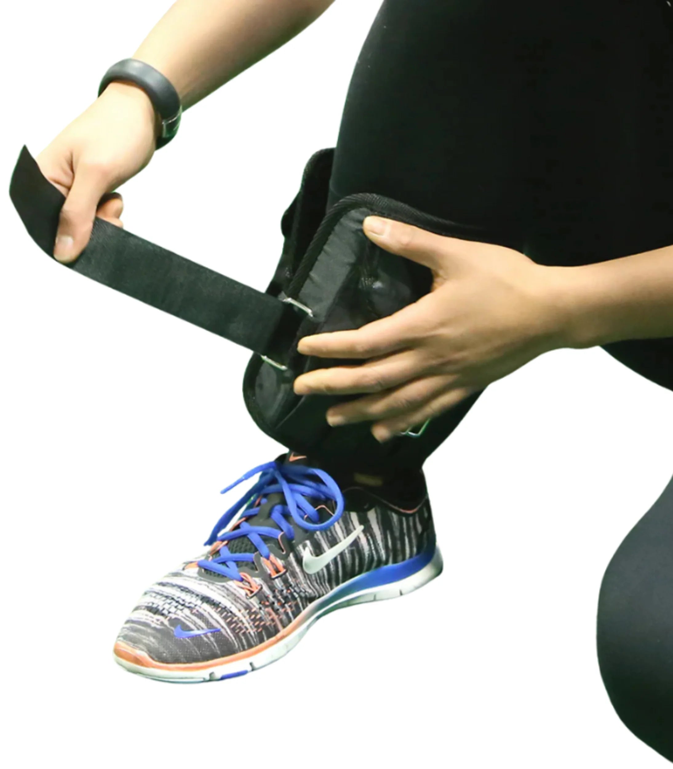 Body-Solid BSTAW20 Ankle Weights 20 lbs. - Angled Training View