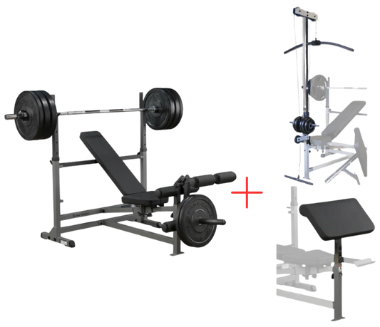 Body-Solid GDIB46LP4 Powercenter Combo Bench Package (New)