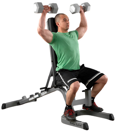 Body-Solid GFID71 Heavy Duty Flat Incline Decline Bench (New)