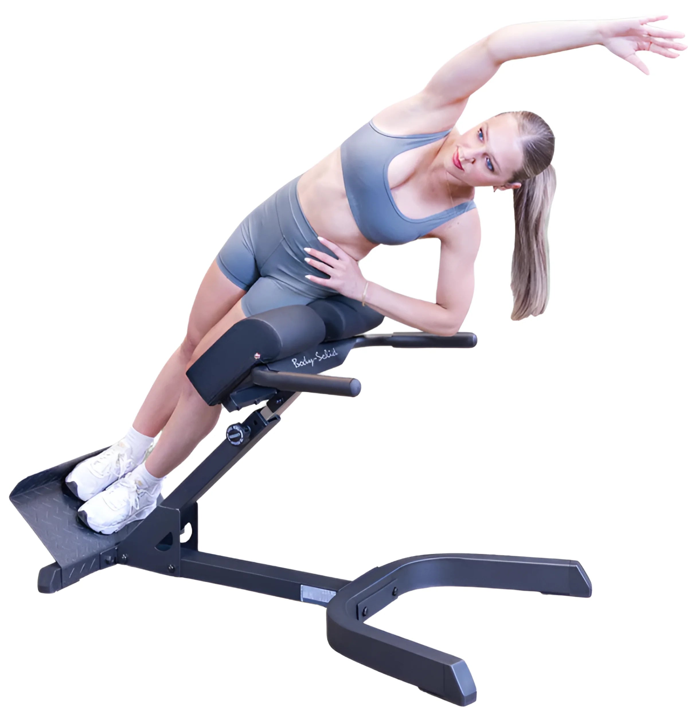 Body-Solid GHYP345B 45 Degree Back Hyperextension - Side Training View