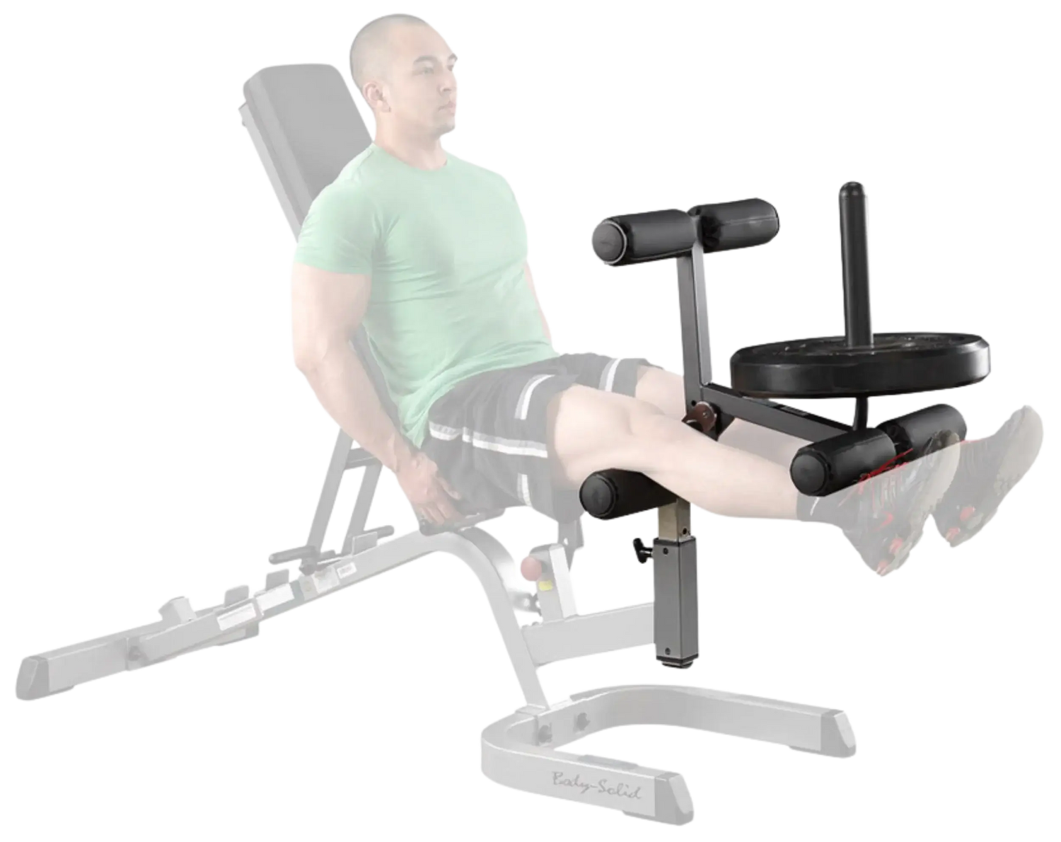 Body-Solid GLDA3 Leg Developer Attachment - Side View