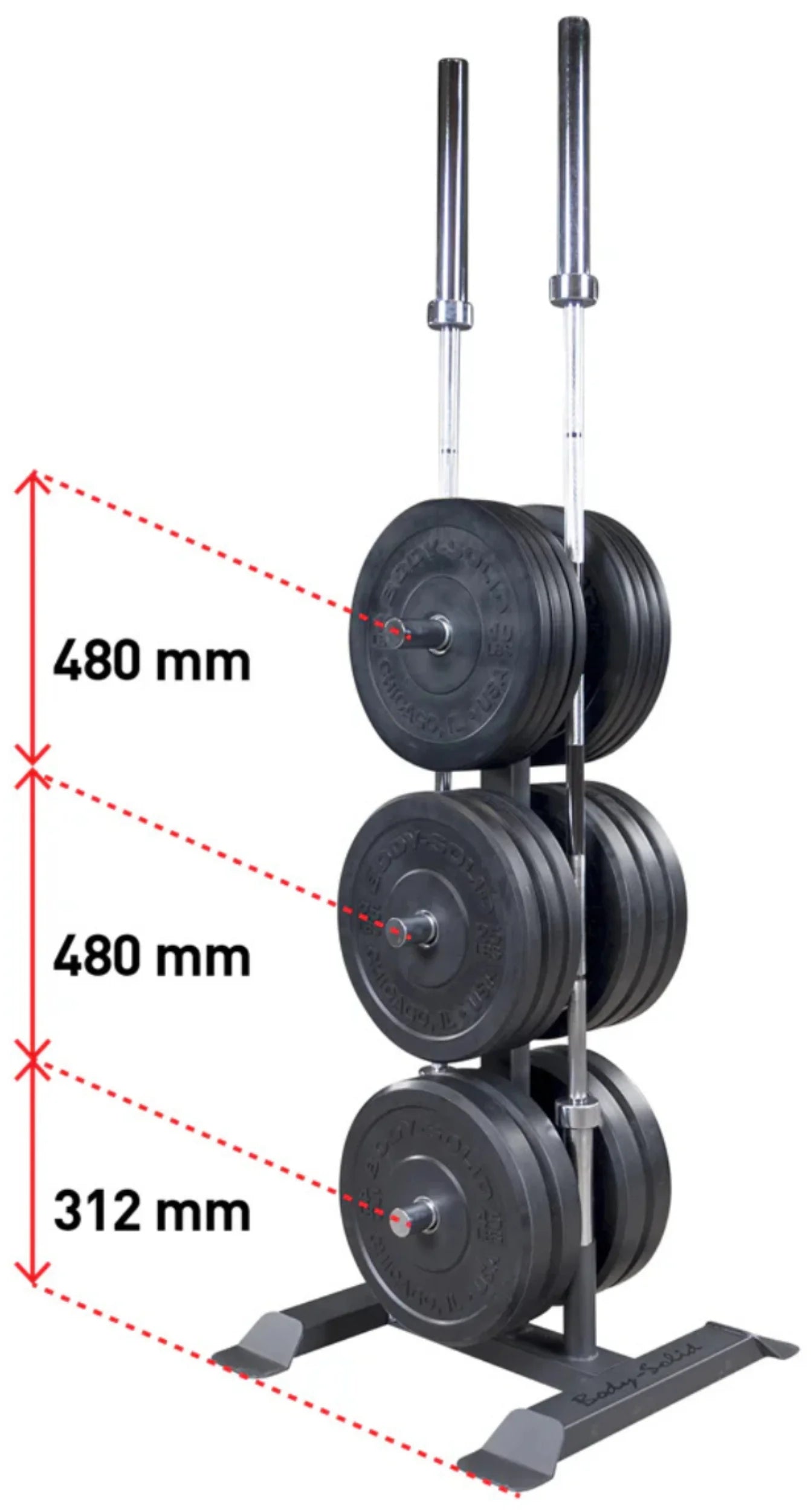 Body-Solid GWT56 Weight Tree (New)